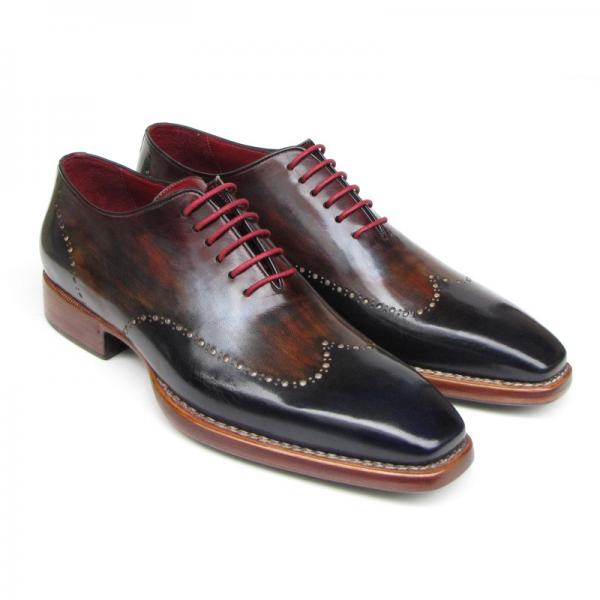 Paul Parkman Wingtip Oxfords Navy / Brown