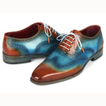 Paul Parkman Wingtip Oxfords Turquoise / Tobacco