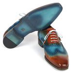Paul Parkman Wingtip Oxfords Turquoise / Tobacco