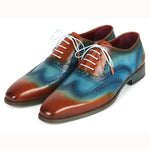 Paul Parkman Wingtip Oxfords Turquoise / Tobacco