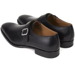 Paul Stuart Brock Monk Strap Shoes Black