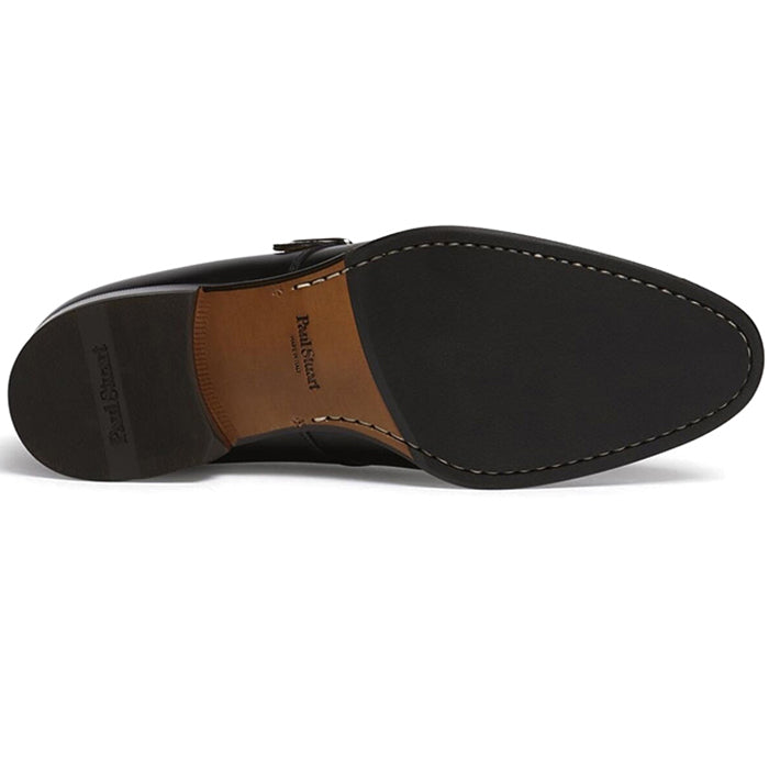 Paul Stuart Brock Monk Strap Shoes Black