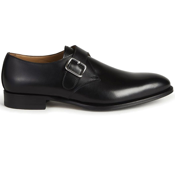 Paul Stuart Brock Monk Strap Shoes Black