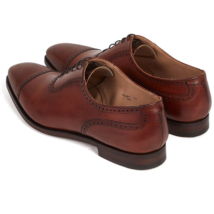 Paul Stuart Cap-Toe Shoes Chestnut Brown