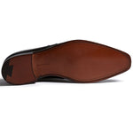 Paul Stuart Earl Monk Strap Shoes Black