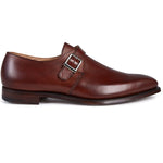 Paul Stuart Earl Monk Strap Shoes Chestnut