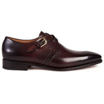 Paul Stuart Galante Monk Strap Shoes Auburn