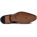 Paul Stuart Galante Monk Strap Shoes Eggplant