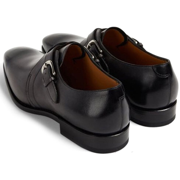 Paul Stuart Galante Monk Strap Shoes Grey