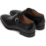 Paul Stuart Giordano Monkstrap Shoes Black