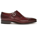 Paul Stuart Giordano Monkstrap Shoes Bordo