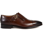 Paul Stuart Giordano Monkstrap Shoes Walnut