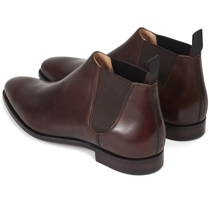 Paul Stuart Half Chelsea Boots Chestnut Brown