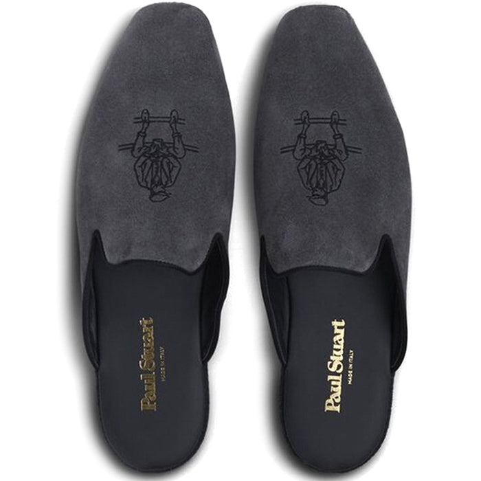 Paul Stuart Hamilton Suede Slip-On Charcoal