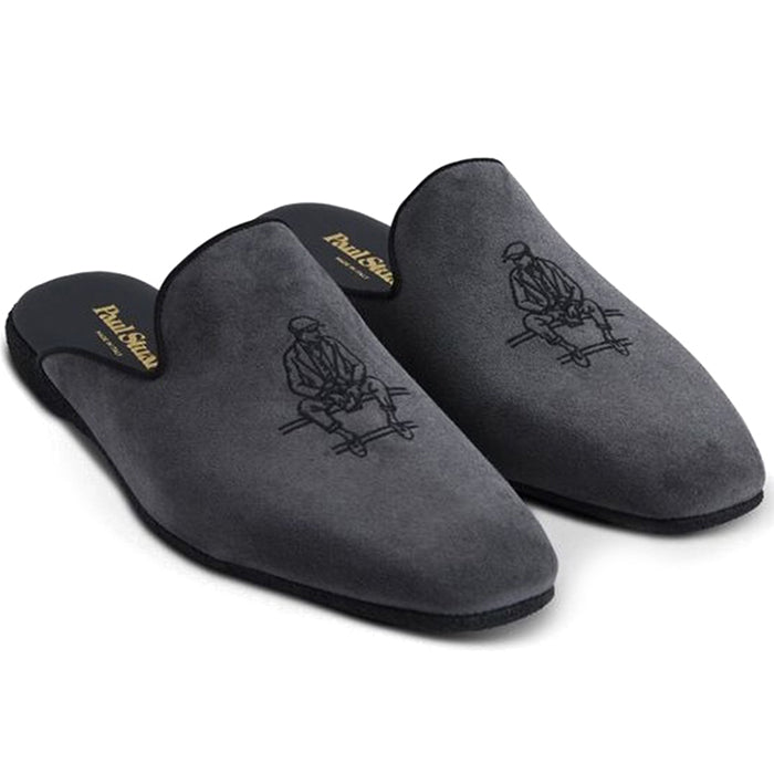 Paul Stuart Hamilton Suede Slip-On Charcoal