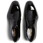 Paul Stuart Hancock II Patent Plain Toe Derby Black
