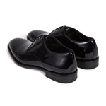 Paul Stuart Hancock II Patent Plain Toe Derby Black