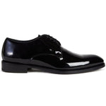 Paul Stuart Hancock II Patent Plain Toe Derby Black