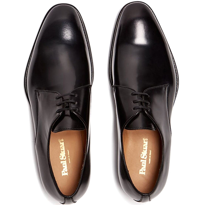 Paul Stuart Hancock Plain Toe Blucher Black