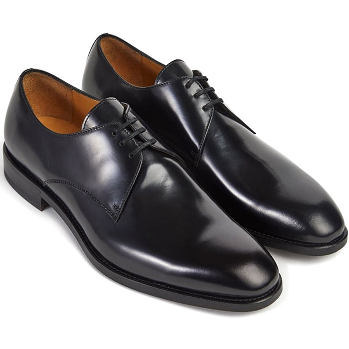 Paul Stuart Hancock Plain Toe Blucher Black