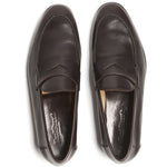 Paul Stuart Harlan Penny Loafer Dark Brown