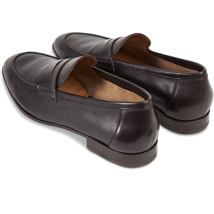Paul Stuart Harlan Penny Loafer Dark Brown
