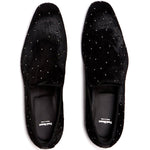 Paul Stuart Harrier Calf Hair Studded Shoes Black