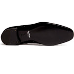 Paul Stuart Harrier Calf Hair Studded Shoes Black