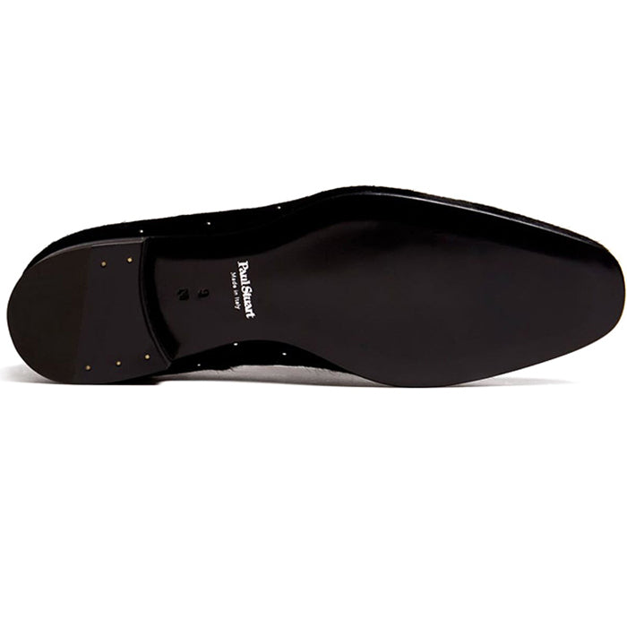 Paul Stuart Harrier Calf Hair Studded Shoes Black