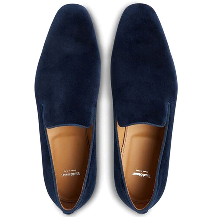 Paul Stuart Harrier III Velvet Shoes Blue 