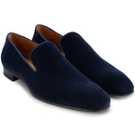 Paul Stuart Harrier III Velvet Shoes Blue 