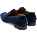 Paul Stuart Harrier III Velvet Shoes Blue 