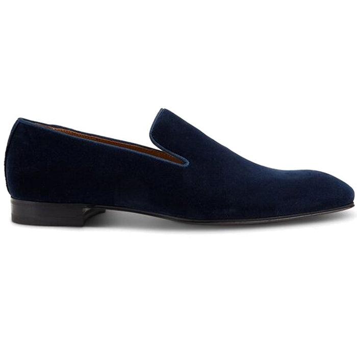 Paul Stuart Harrier III Velvet Shoes Blue 