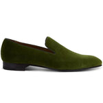 Paul Stuart Harrier III Velvet Shoes Cactus