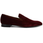 Paul Stuart Harrier III Velvet Shoes Crimson