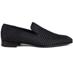Paul Stuart Harrier Woven Slip-On Pump Shoes Black