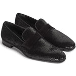Paul Stuart Heron Formal Sequins Slip On Black