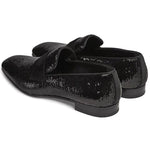 Paul Stuart Heron Formal Sequins Slip On Black