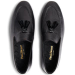 Paul Stuart Hope Leather Slip-On Shoes Black