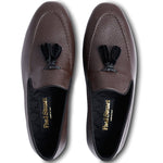 Paul Stuart Hope Leather Slip-On Shoes Brown