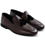 Paul Stuart Hope Leather Slip-On Shoes Brown