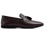 Paul Stuart Hope Leather Slip-On Shoes Brown