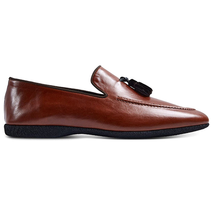 Paul Stuart Hope Leather Slip-On Shoes Light Brown
