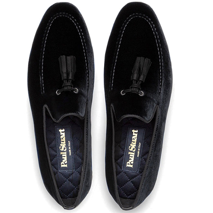 Paul Stuart Hope Velvet Slip-On Black