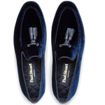 Paul Stuart Hope Velvet Slip-On Blue