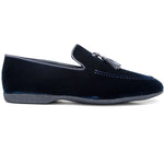 Paul Stuart Hope Velvet Slip-On Blue