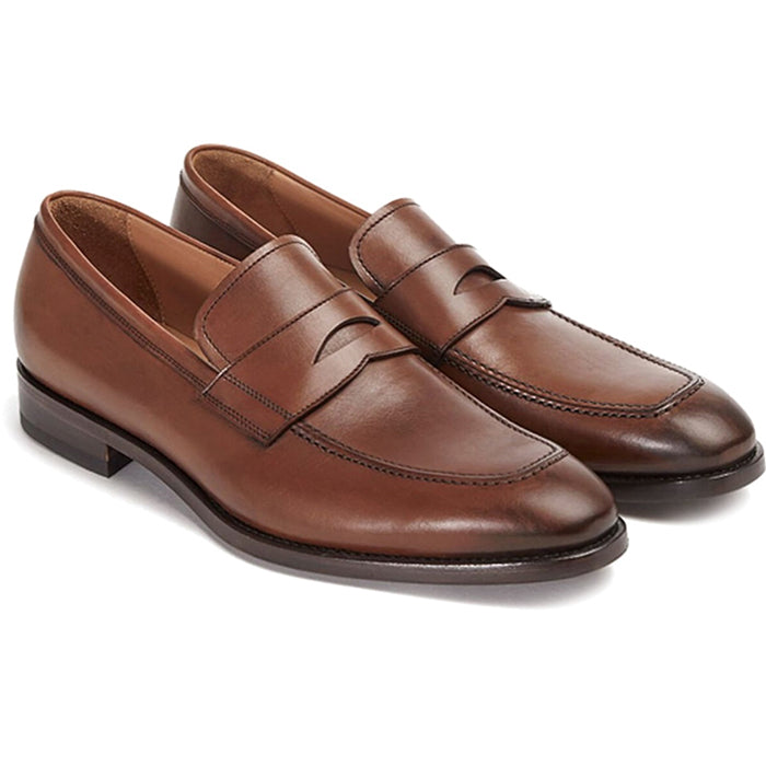 Paul Stuart Lane Penny Loafer Light Brown