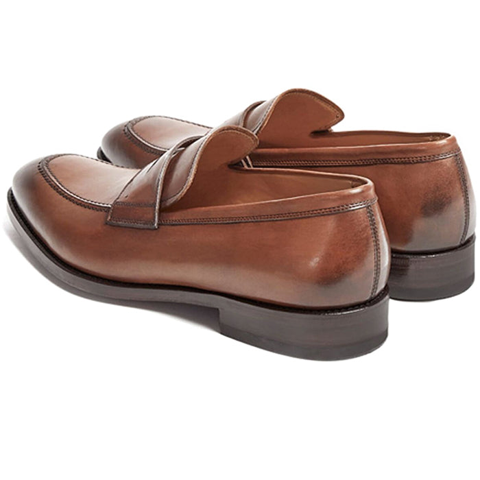 Paul Stuart Lane Penny Loafer Light Brown