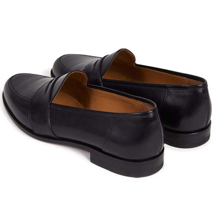 Paul Stuart Lee Calfskin Penny Loafer Black
