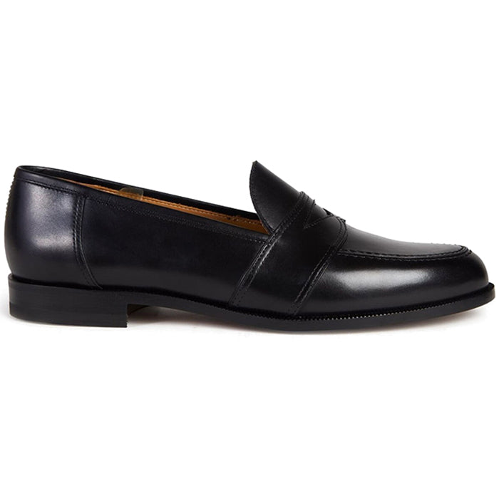 Paul Stuart Lee Calfskin Penny Loafer Black